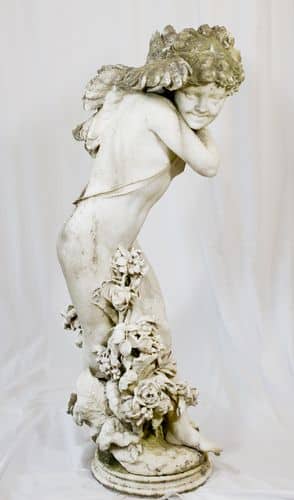 19th century marble statue of cherub recently sold