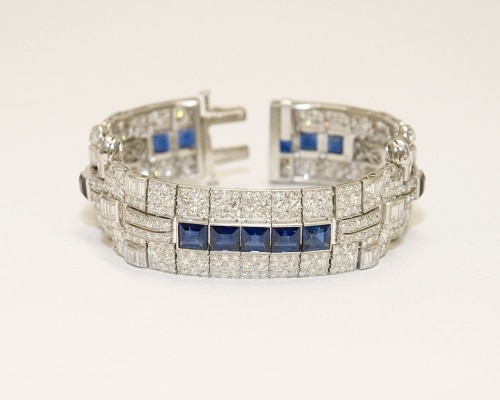 platinum and sapphire bracelet recently sold